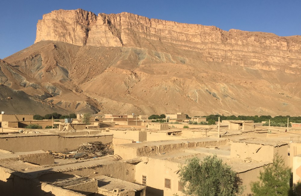 Vue sur la falaise d'Amellago